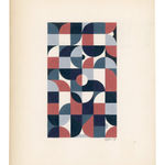 Scott Albrecht framed work on paper geometric pattern