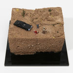 Abigail Goldman's sculpture of desert murder scene