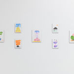 Install image of "Cosmic Bloom" - CHIAOZZA's Exquisite Plant Collages.