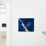 Installation view of Adrian Kay Wong's painting Alarm in the gallery