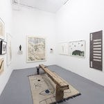 Installation photo of "The Invisible Dog Goes for a Walk" group exhibition