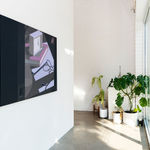 Installation view of Adrian Kay Wong's painting Nightstand in the gallery