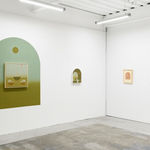 Install image of Petrichor, from left to right, “Nautilus”, “Ichor”, “Transmogrify”, “Subterra”.