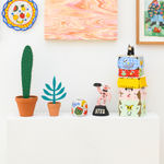 installation photo of sculptures at Friends & family