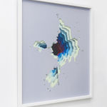 1010 abstract painting yellow and blue