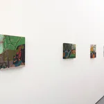 Install photo from Seonna Hong's solo exhibition Cognitive Dissonance