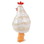 Katie Kimmel's ceramic sculpture of a chicken