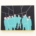 Mario Wagner colorful painting of figures