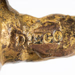 DIEGO GIACOMETTI: Poignée De Porte Au Grand Duc, Bronze à patine dorée