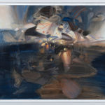 CHU TEH-CHUN, Des Reflets, 1989, Huile sur toile d'origine