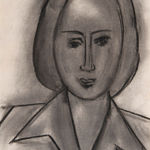 HENRI MATISSE: Monette Vincent, 1942, Fusain et estompe sur papier