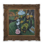 ERNST LUDWIG KIRCHNER: Nature Morte À La Lampe, 1912, Huile sur toile