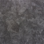 Non-uniform white dots create an abstract cloudy pattern against a black background. Some of the dots are arranged in lines that when seen from afar create a geometric pattern.