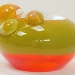 Side view of the sculpture.