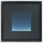 Framed Floating Phthalo Blue Square
