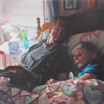 Tim Hawkinson, Reading to Clare, 2023