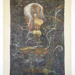 William T. Wiley, Monkey after Seurat Who Love Zoo, 1994