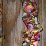 Abelardo Morell Flowers for Lisa #42 Laura profile of girl (artist's daughter) cut out in plywood with pink flower petals behind