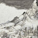 Wang Tiande 王天德, Walking along the River across the Bank 隔岸倚水走, 2019