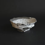 Hiromi Itabashi, Nachi Black Clay White Glaze Tea Bowl 那智黒土白釉茶碗, 2023