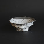 Hiromi Itabashi, Nachi Black Clay White Glaze Tea Bowl 那智黒土白釉茶碗, 2023