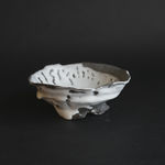 Hiromi Itabashi, Nachi Black Clay White Glaze Tea Bowl 那智黒土白釉茶碗, 2023
