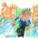 Tirdad Hashemi, Maryam, a hollow has formed within my heart, 2023