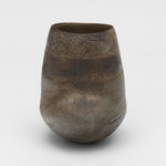 WAYNE NGAN, Silver Brown Sculptural Vase with Bulges, 2016