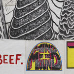 TRENTON DOYLE HANCOCK, The Skint Alterpiece: Vegans Make Deposits at the Tofu Bank, 2020