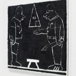 TRENTON DOYLE HANCOCK, Step and Screw: West End Scrap (Four Foot Furry Face Off), 2021