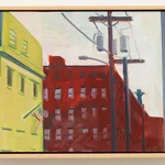 Max Ruf, Untitled (phthalo green lines, connected, white over black, red and green), 2023- 25