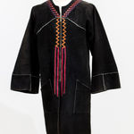 Jae Jarrell, Wool Tweed Capelet Suit With Purple Silk Accent Shirt, 1960s