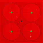 Thomas Nathaniel Davies, Untitled (Four Red Circles), 1972 circa