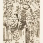 Edward Bawden, Mountains by W H Auden, from Ariel Poems, 1954