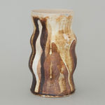 Leslie McKinley Howell, Vessel with blue abstracts, 2018