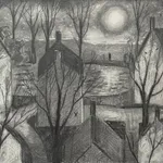 John Caple, 58. The old path at dusk, 2023