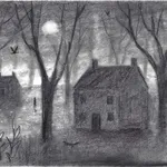 John Caple, 58. The old path at dusk, 2023