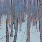 Andrew Gifford, 32. Snowy Woods near Clark Cove, Maine II, 2023