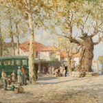 William Lee Hankey RWS RI ROI RE, Ramatuelle - the early bus