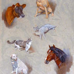 Eric Meade-King, Selene, Popsy, Mr Thomas, Crispin, Eve & Tristan