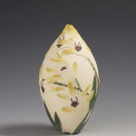 Tiffany Scull, Yellow Antelope Orchid sgraffito vessel