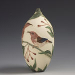 Tiffany Scull, Scarlet honeyeaters & flowering Gum tree vessel