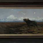 Friedrich Wilhelm Kuhnert (1865-1926), In the Marsh - Buffalo