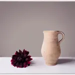 Jo Barrett, Still Life with Garden Roses and Stoneware Pot