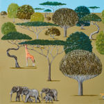 Rebecca Campbell, Commission of a painting similar to 'African Icons' , 2024