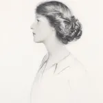 THOMAS PERCIVAL ANDERSON (1885-1940), Portrait of Cecily Burdon-Muller in profile, 1910