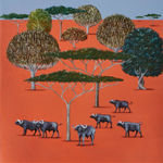 Rebecca Campbell, Commission of a painting similar to 'African Icons' , 2024