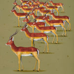 Rebecca Campbell, Commission of a painting similar to 'African Icons' , 2024