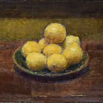 Ben Henriques, Hellebores on a Mandarin Background, 2021