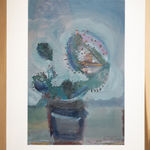 Karim Abu Shakra, Cactus in Blue, 2021